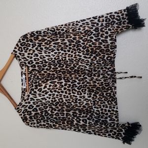 Cheetah print blouse size small